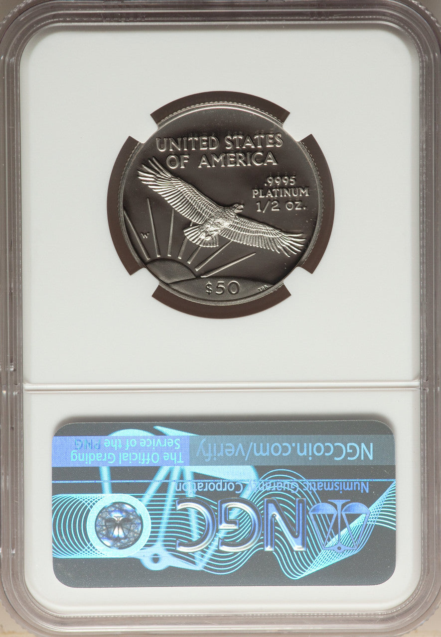 1997-W $50 Half-Ounce Platinum Eagle NGC PF70