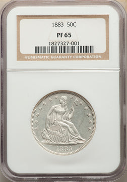 1883 50C Proof Seated Half Dollar NGC PR65