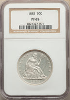 1883 50C Proof Seated Half Dollar NGC PR65