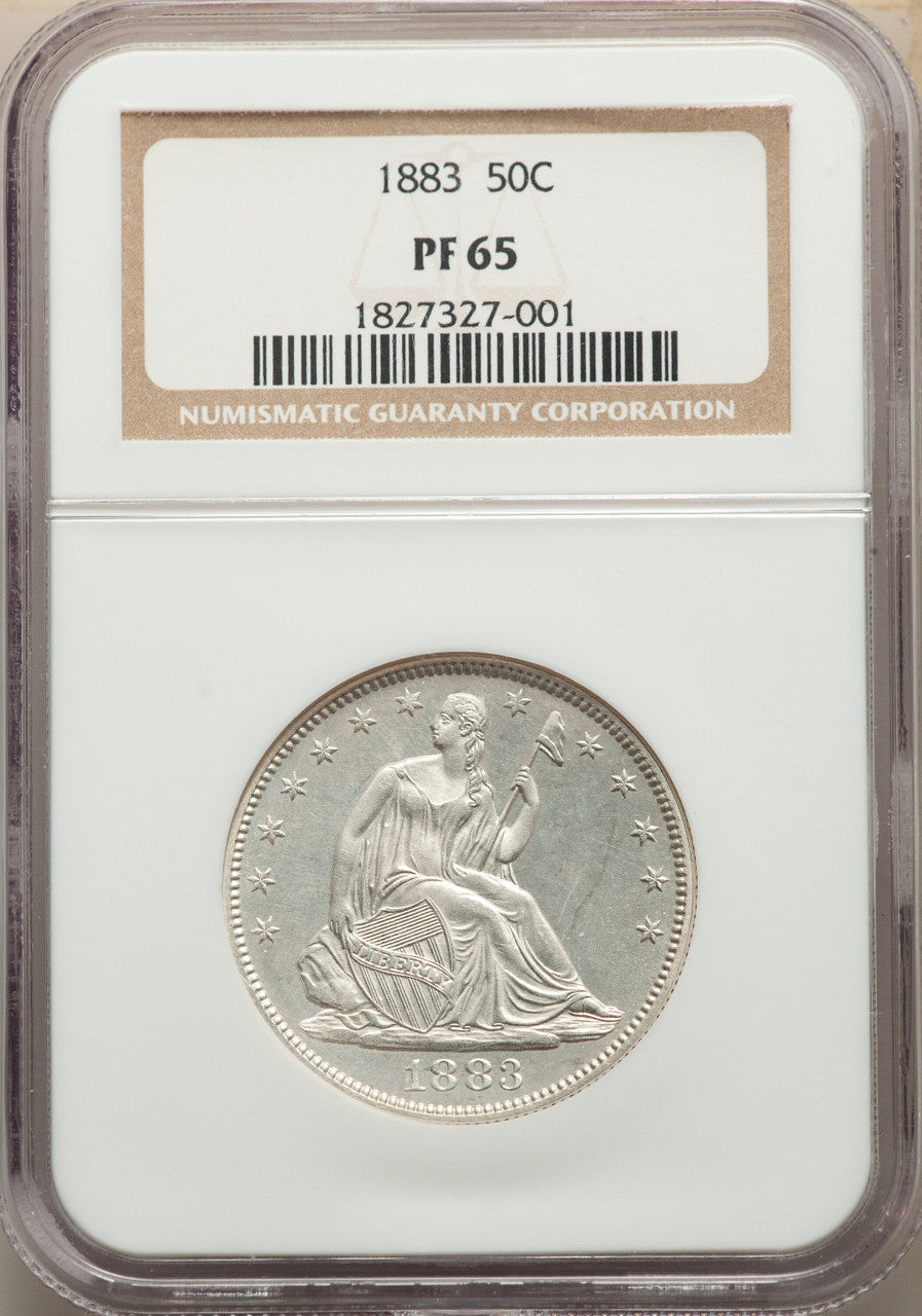 1883 50C Proof Seated Half Dollar NGC PR65
