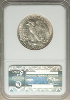 1938-D 50C Walking Liberty Half Dollar NGC MS62