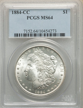 1884-CC S$1 Morgan Dollar PCGS MS64