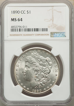 1890-CC S$1 Morgan Dollar NGC MS64