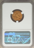 1911-D $2.50 WEAK D Indian Quarter Eagle NGC AU55