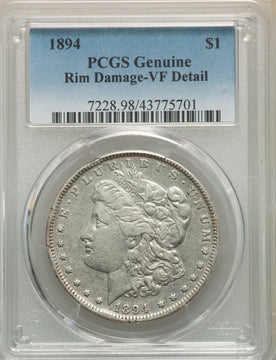 1894 S$1 Morgan Dollar Genuine PCGS VF20