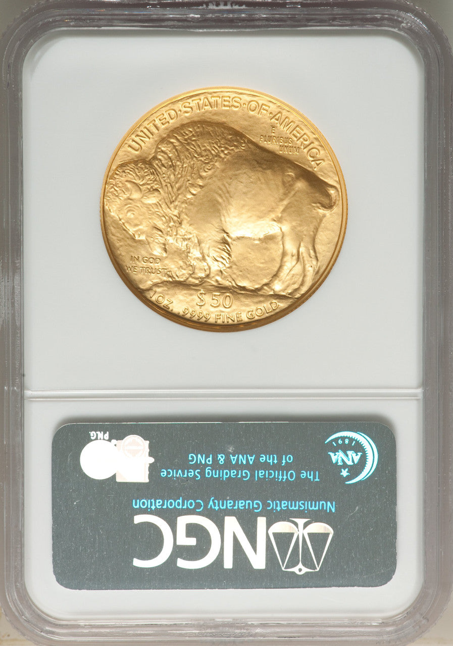 2006 $50 One-Ounce Gold Buffalo First Strike NGC MS70