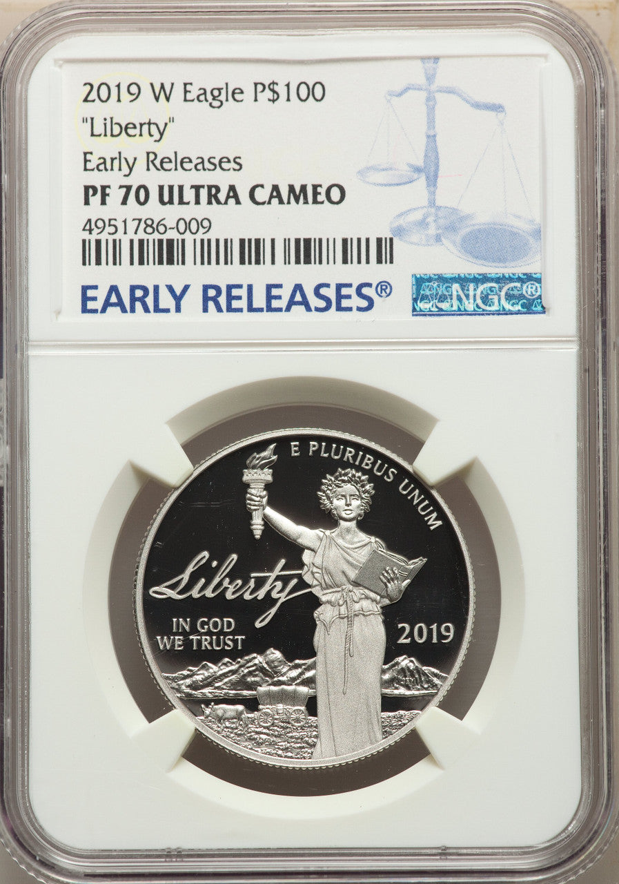 2019-W $100 One-Ounce Platinum Eagle Liberty First Strike NGC PF70