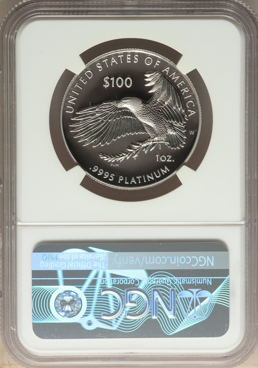 2019-W $100 One-Ounce Platinum Eagle Liberty First Strike NGC PF70