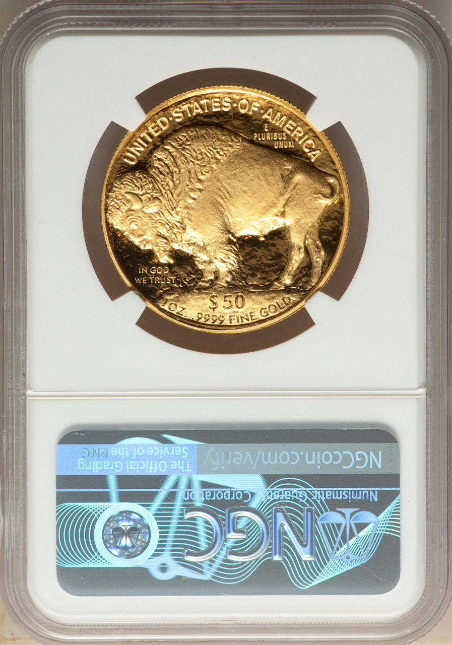 2006-W $50 One-Ounce Gold Buffalo .9999 Fine Gold NGC PF70