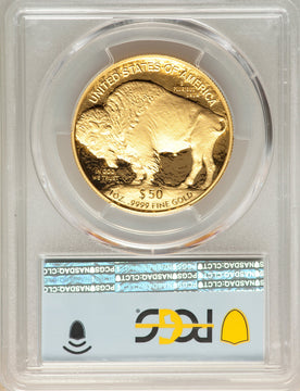 2021-W G$50 Gold BuffaloFirst Day of Issue DCAM PCGS PR70