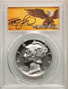 2018-W $25 Palladium First Strike Cleveland Scroll PCGS PR70