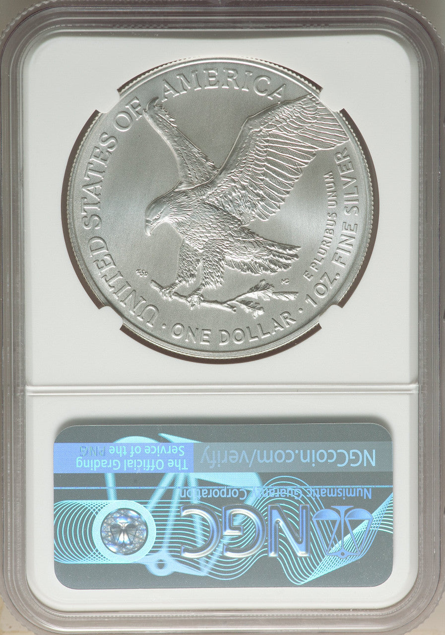 2022-(W) S$ Silver Eagle Struck at West Point NGC MS70