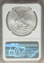 2022-(W) S$ Silver Eagle Struck at West Point NGC MS70