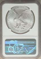 2022-(W) S$ Silver Eagle Struck at West Point NGC MS70
