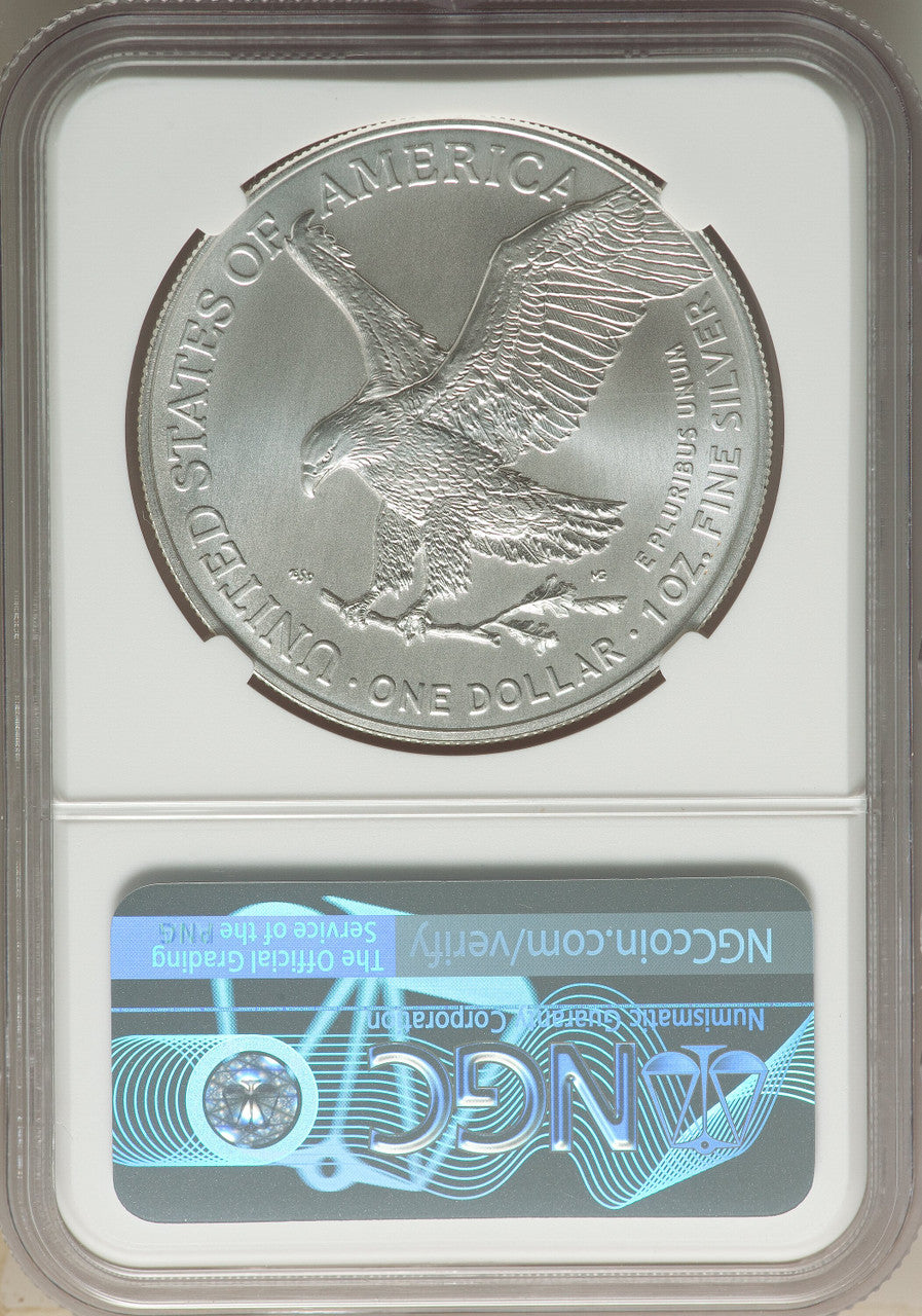 2022-(W) S$ Silver Eagle Struck at West Point NGC MS70