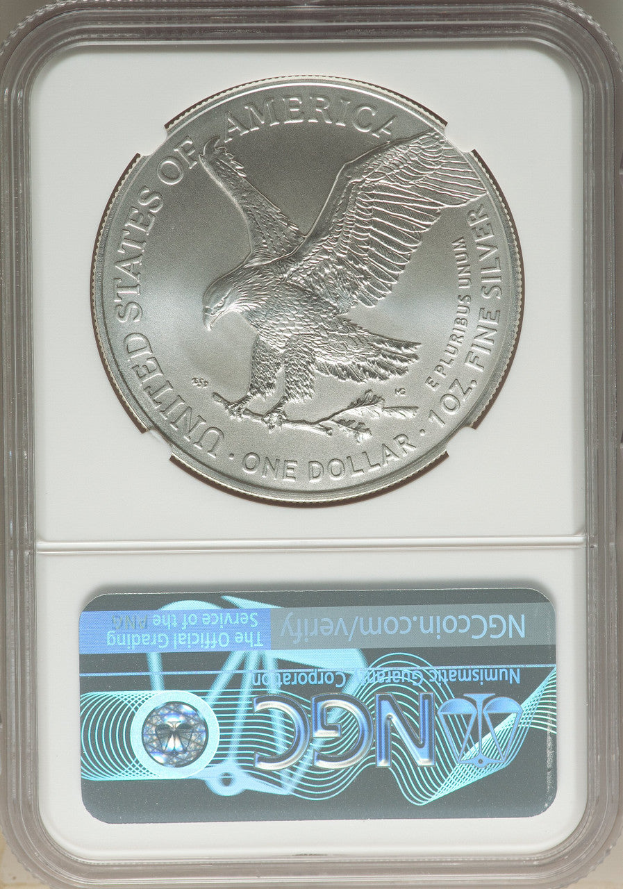 2022-(W) S$ Silver Eagle Struck at West Point FS NGC MS70