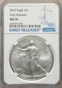 2022 S$ Silver Eagle FS NGC MS70