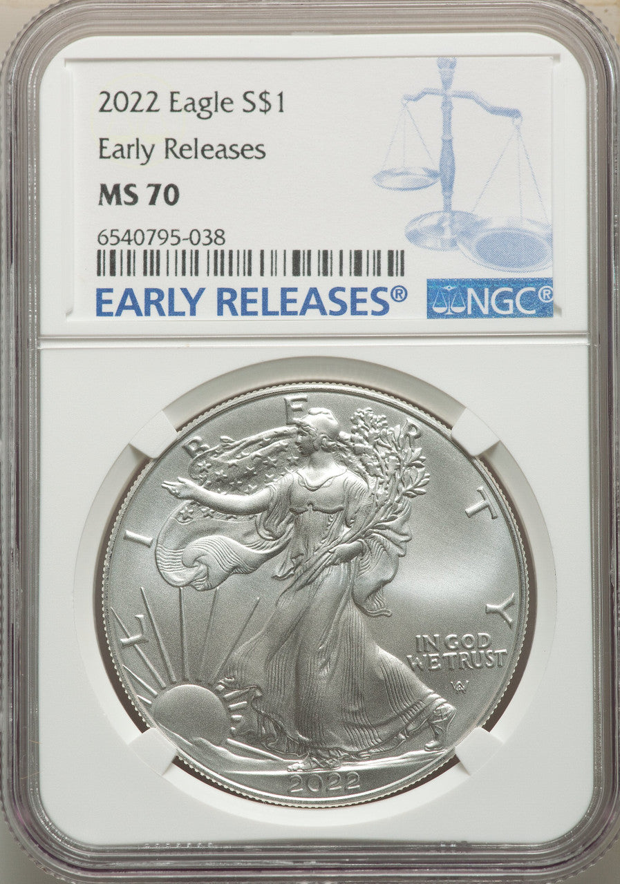 2022 S$ Silver Eagle FS NGC MS70