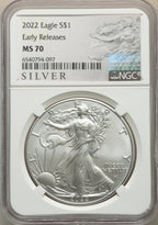 2022 S$ Silver Eagle FS NGC MS70