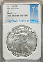 2022 S$ Silver Eagle FDI NGC MS70