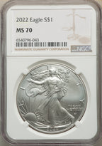 2022 S$ Silver Eagle NGC MS70