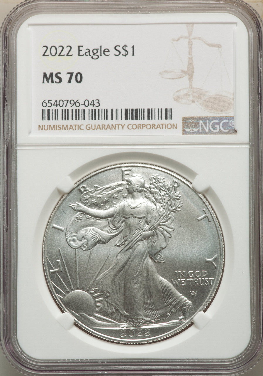 2022 S$ Silver Eagle NGC MS70