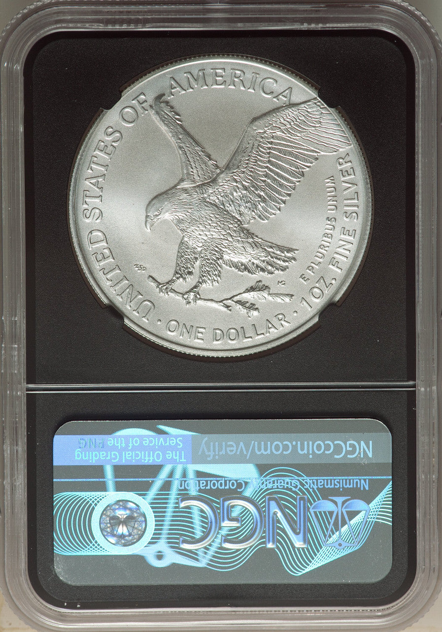 2022-(W) S$ Silver Eagle Struck at West Point FS NGC MS70
