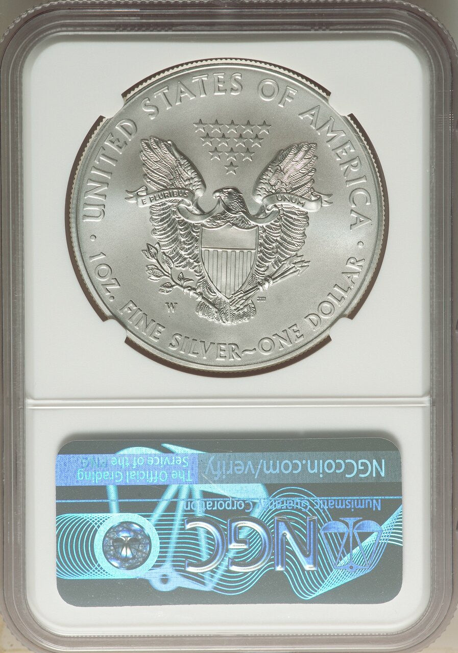 2012-W Burnished Silver Eagle NGC MS70