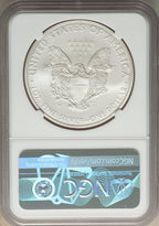 2008-W S$1 Silver Eagle Burnished SP NGC MS70