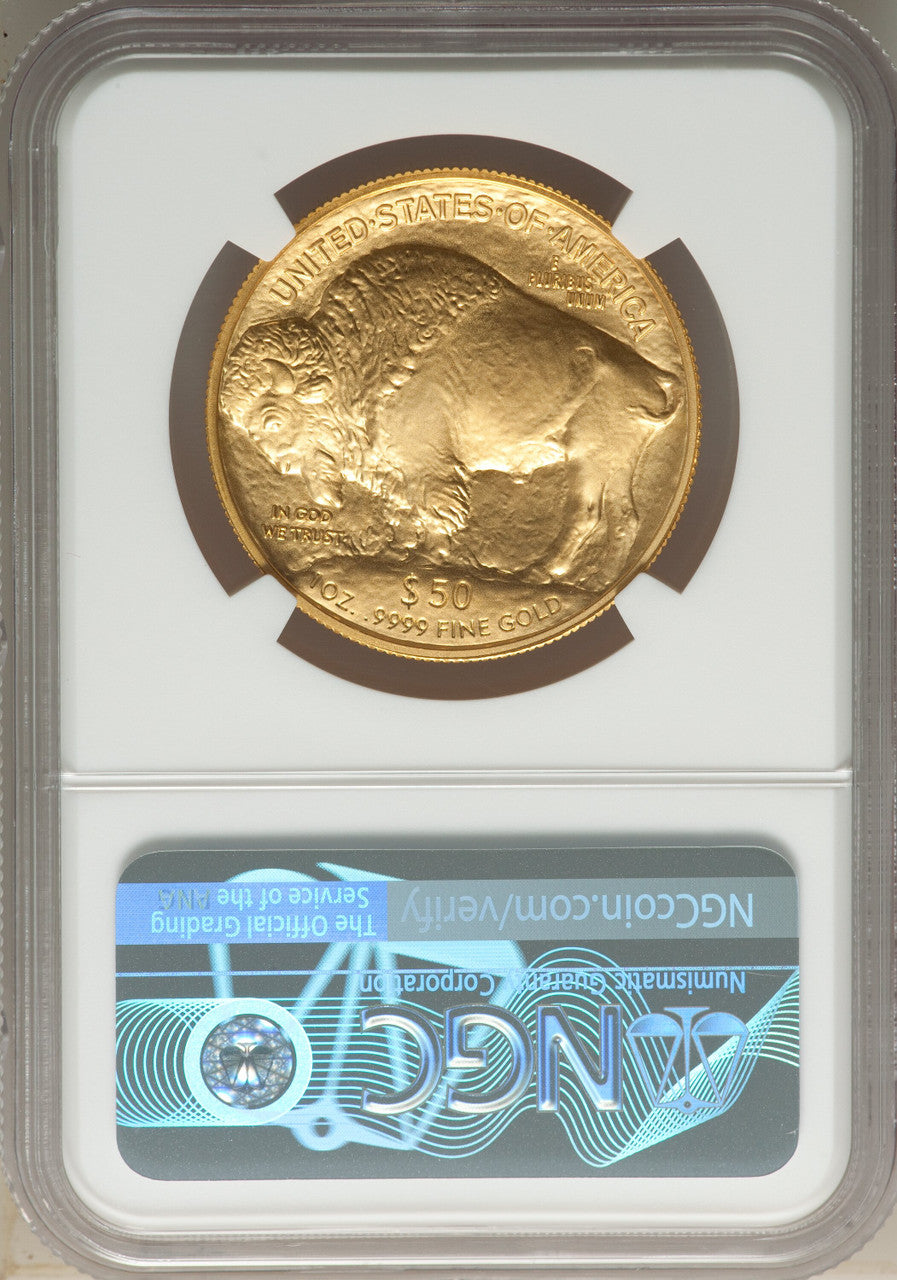 2022 $50 One-Ounce Gold Buffalo .9999 Fine Gold FDI NGC MS70