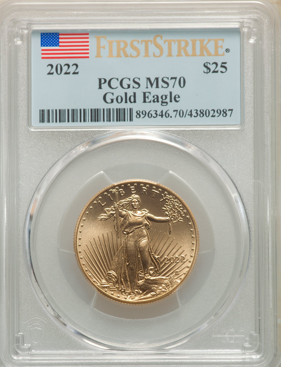 2022 $25 Half-Ounce Gold Eagle FS PCGS MS70