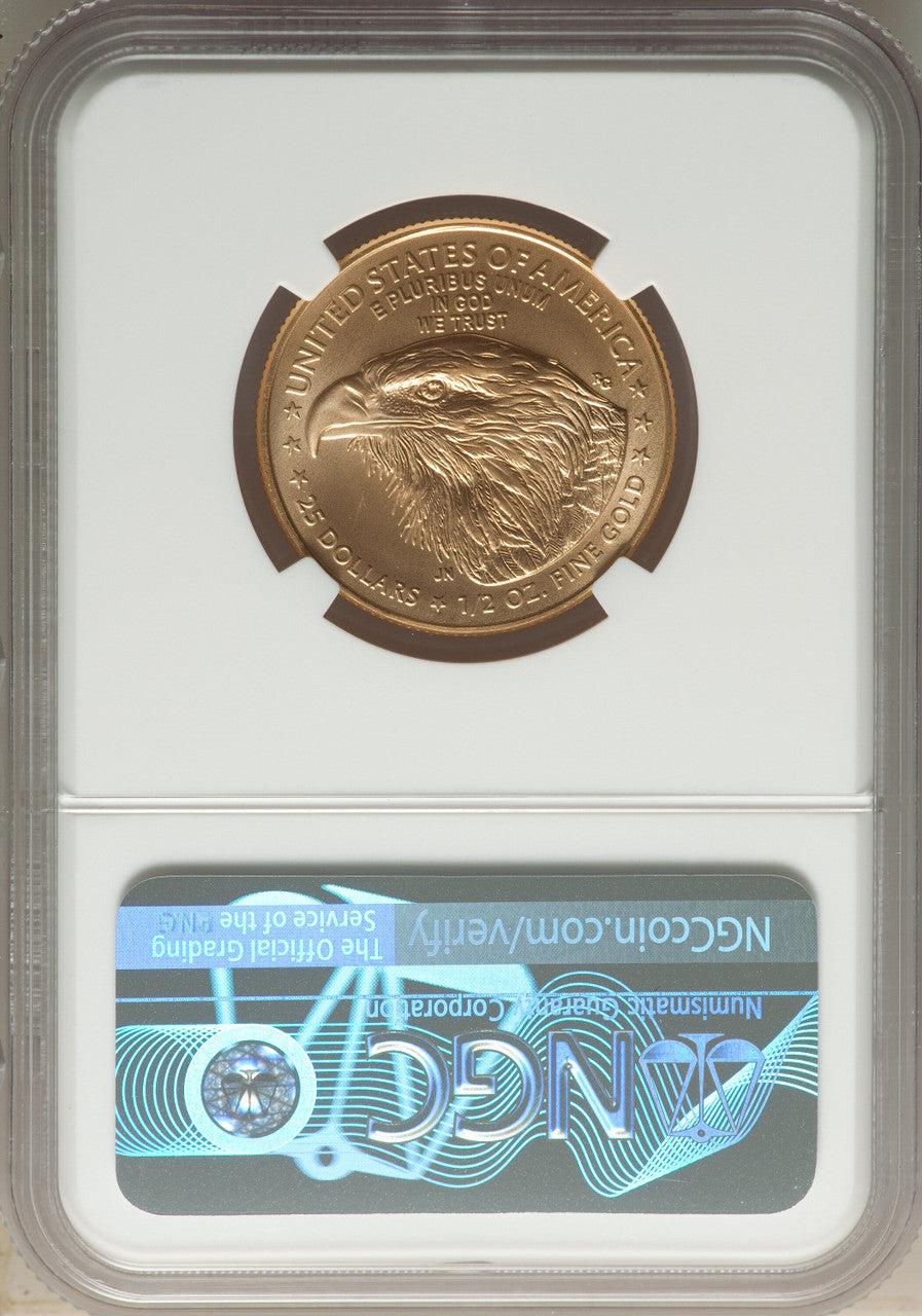 2022 $25 Half-Ounce Gold Eagle FS NGC MS70