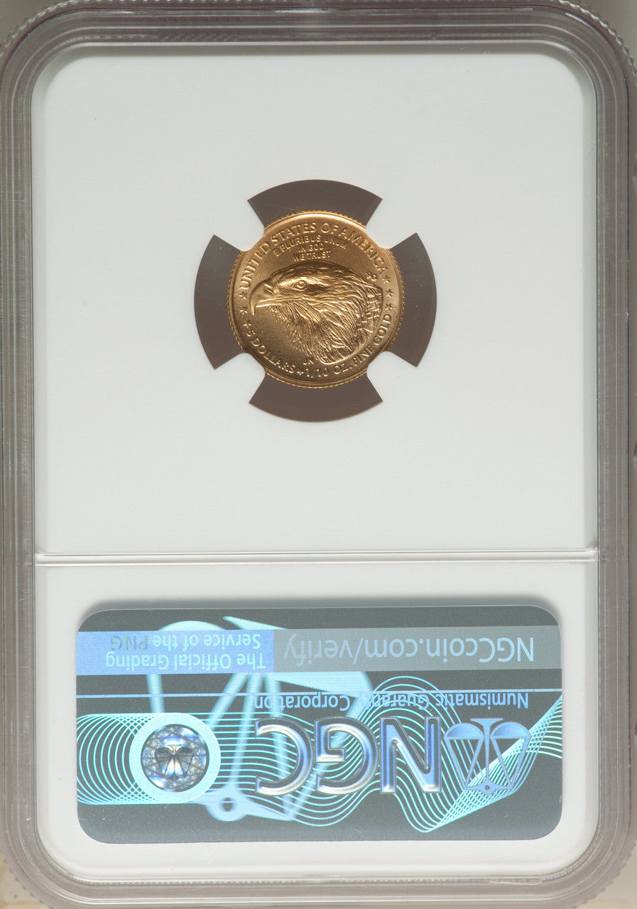 2022 $5 Tenth Ounce Gold Eagle FDI NGC MS70
