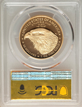 2021-W Gold American Eagle Type 2 FS Gold Foil Label PCGS PR70DCAM