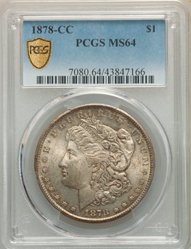 1878-CC S$1 Morgan Dollar PCGS MS64
