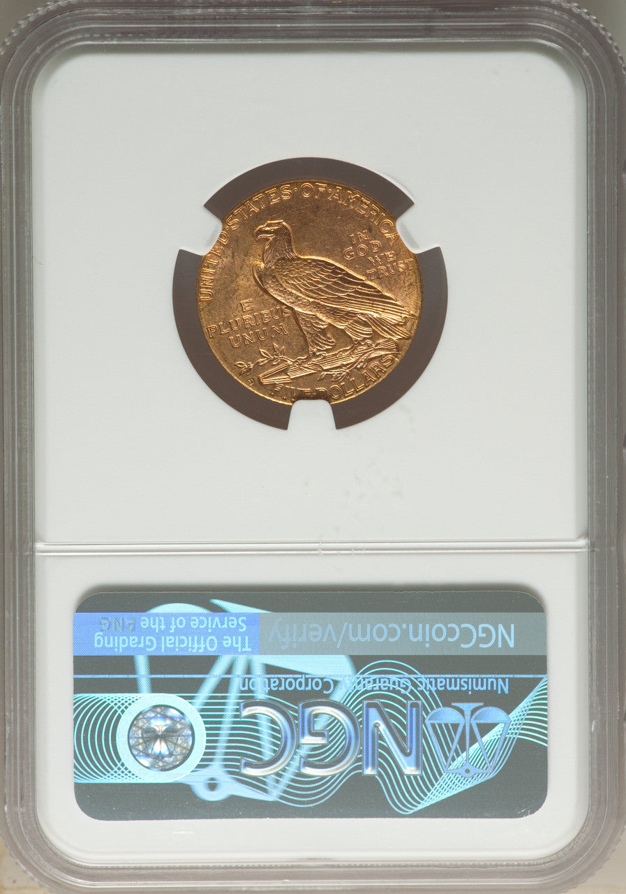 1909-D $5 CAC Indian Half Eagle NGC MS63