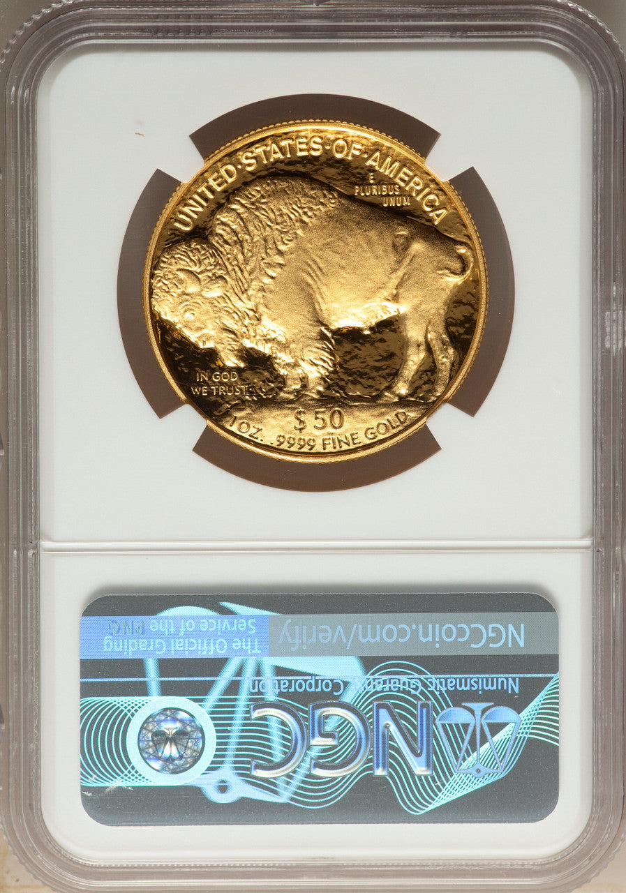 2006-W $50 One-Ounce Gold Buffalo .9999 Fine Gold NGC PF70