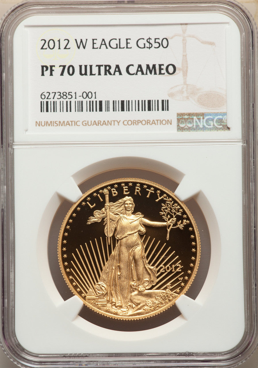2012-W $50 One-Ounce Gold Eagle NGC PF70