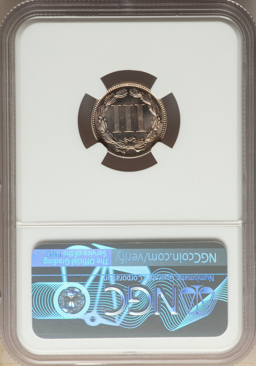 1883 3CN Proof Three Cent Nickel NGC PR67