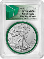 2024 American Silver Eagle FDI Gasket Label PCGS MS70