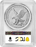2024 American Silver Eagle FDI Tread Label PCGS MS70