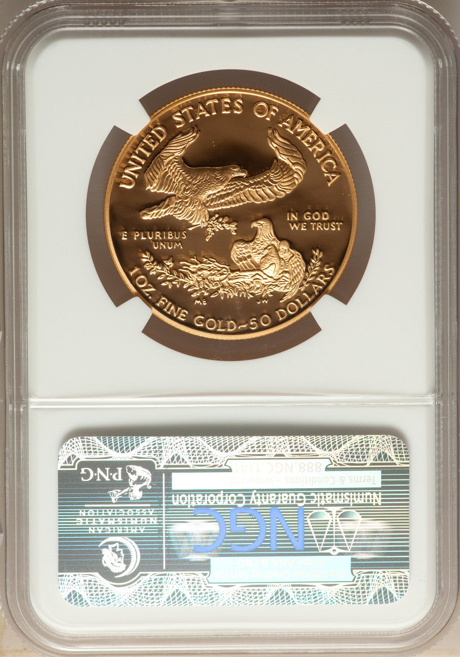 1997-W $50 One-Ounce Gold Eagle NGC MS70