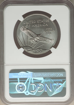 2022 $100 One-Ounce Platinum Eagle Statue of Liberty FS NGC MS70