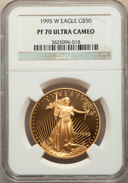 1995-W $50 One-Ounce Gold Eagle NGC PF70