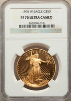 1995-W $50 One-Ounce Gold Eagle NGC PF70