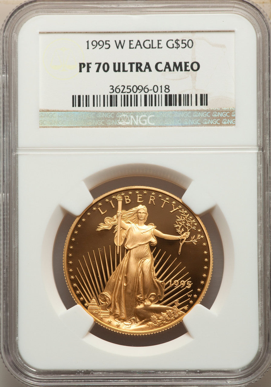 1995-W $50 One-Ounce Gold Eagle NGC PF70