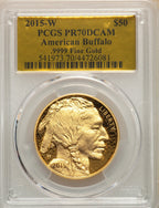 2015-W $50 One-Ounce Gold Buffalo PCGS PR70