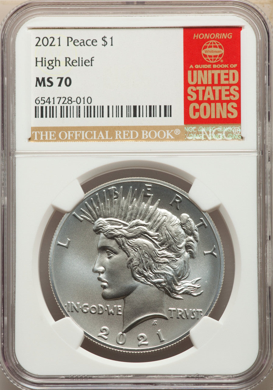 2021 $1 Peace 100th Anniversary Modern Commemoratives NGC MS70