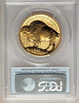 2013-W $50 One-Ounce Gold Buffalo Reverse Proof First Strike PCGS PR70
