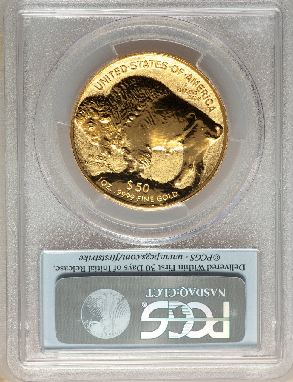 2013-W $50 One-Ounce Gold Buffalo Reverse Proof First Strike PCGS PR70